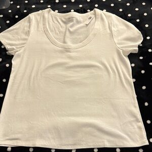 Old Navy Women's White Ribbed Tee